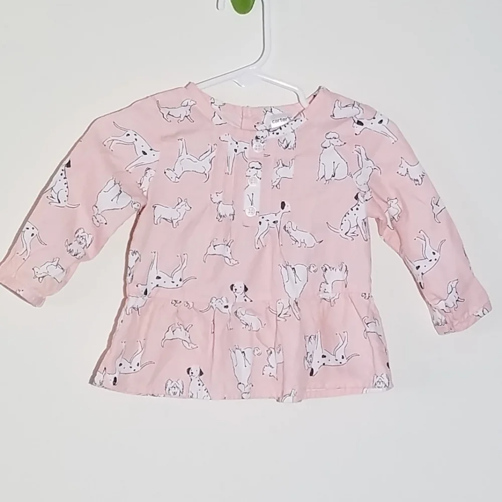 Carter's Dog Print Shirt 9m